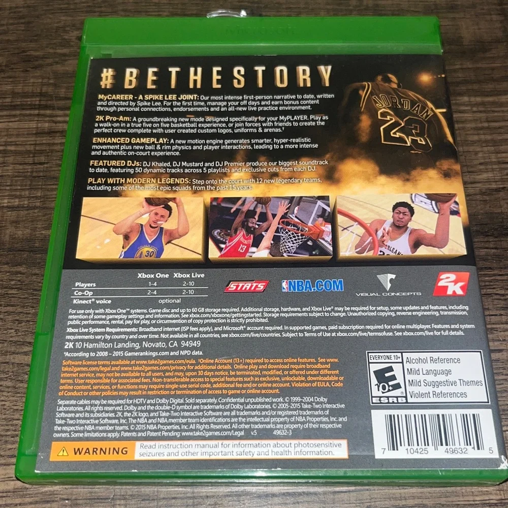 NBA 2K16 Michael Jordan* Special Edition* video game for Xbox One EUC